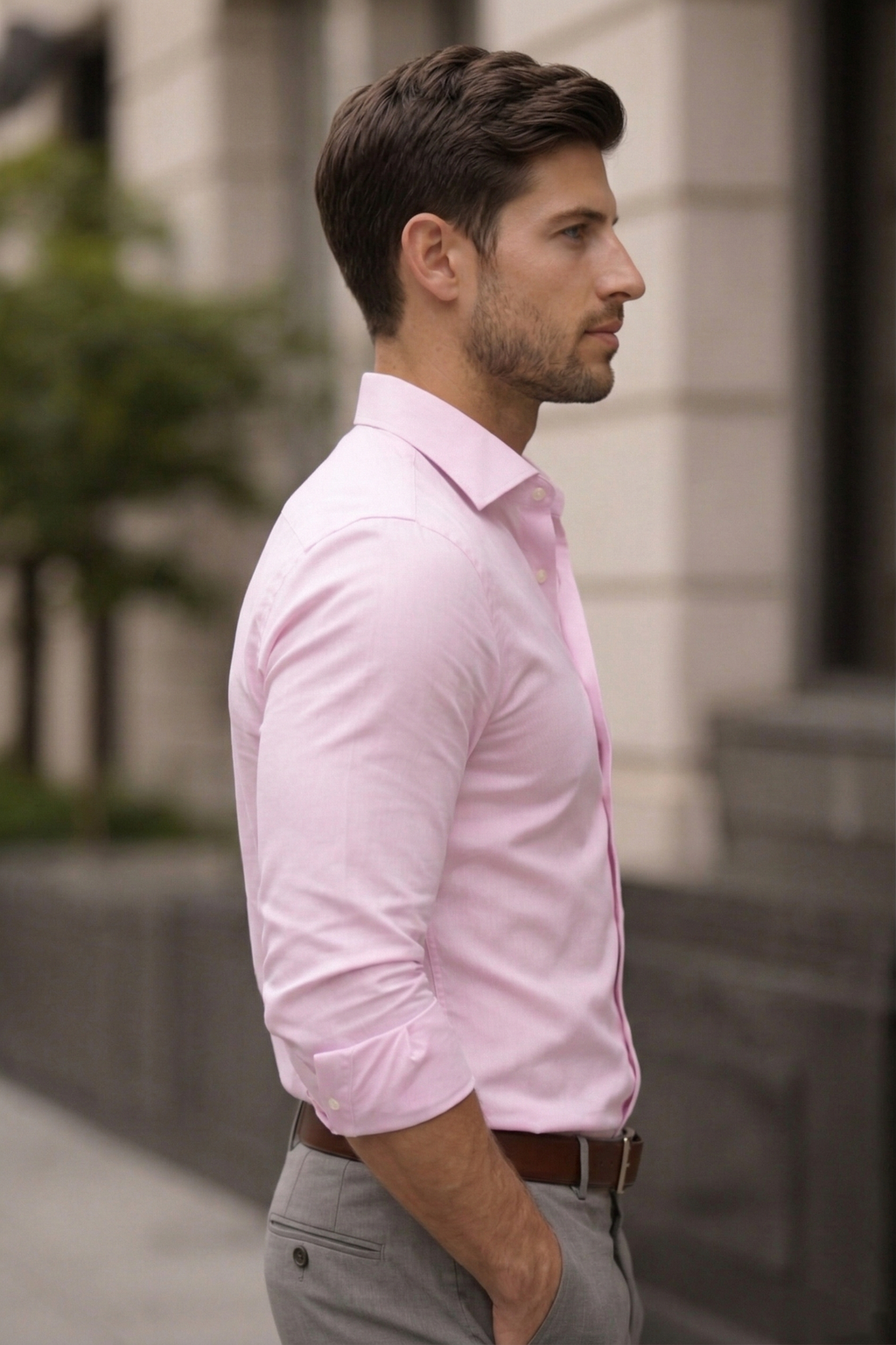 Men’s Pink Formal Shirt | Cotton Blend Business & Party Wear Shirt