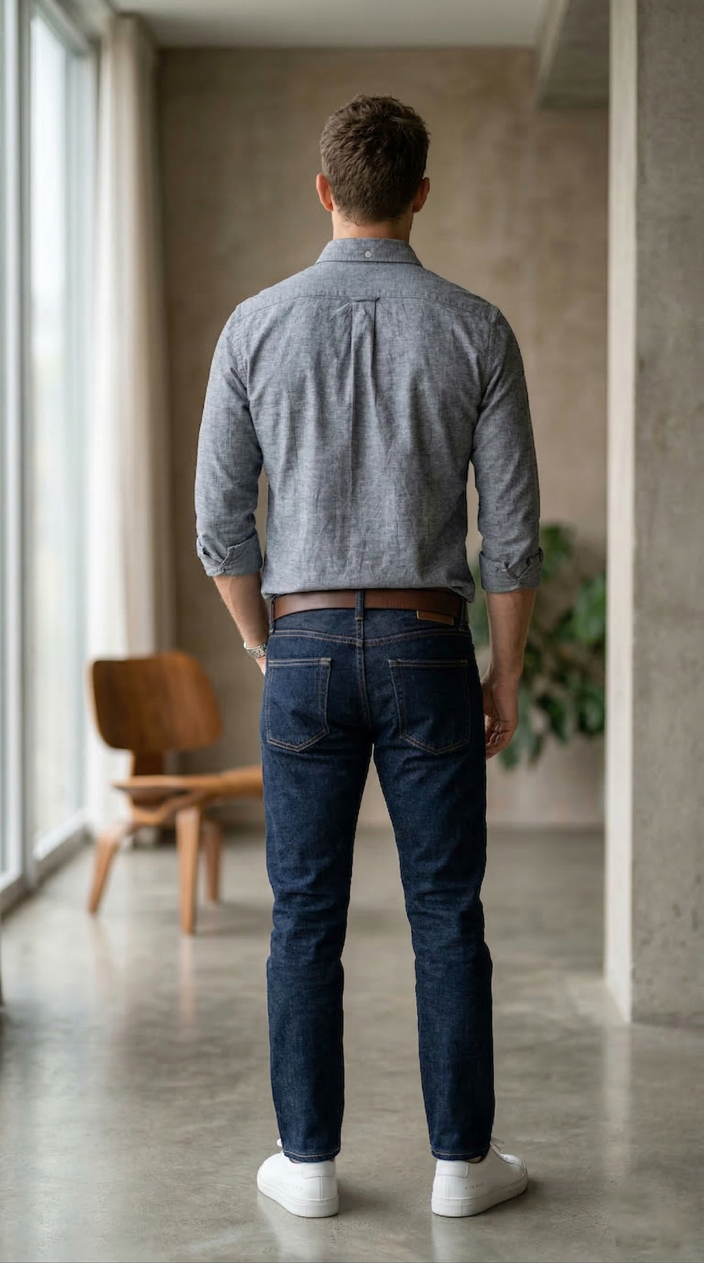Men’s Grey Casual Shirt – Premium Cotton Regular Fit