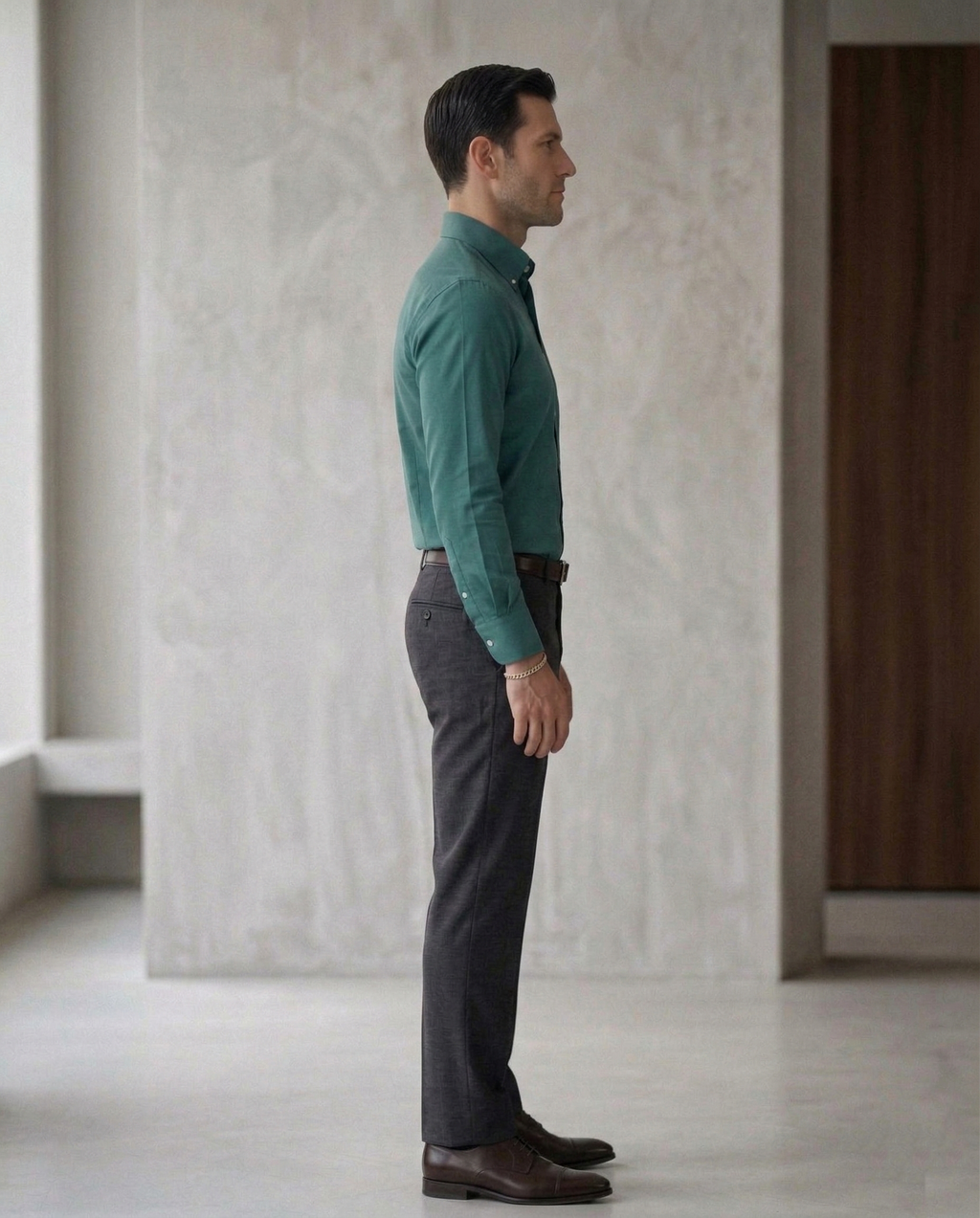 Men’s Teal Formal Shirt | Cotton Blend Business & Party Wear Shirt for Men