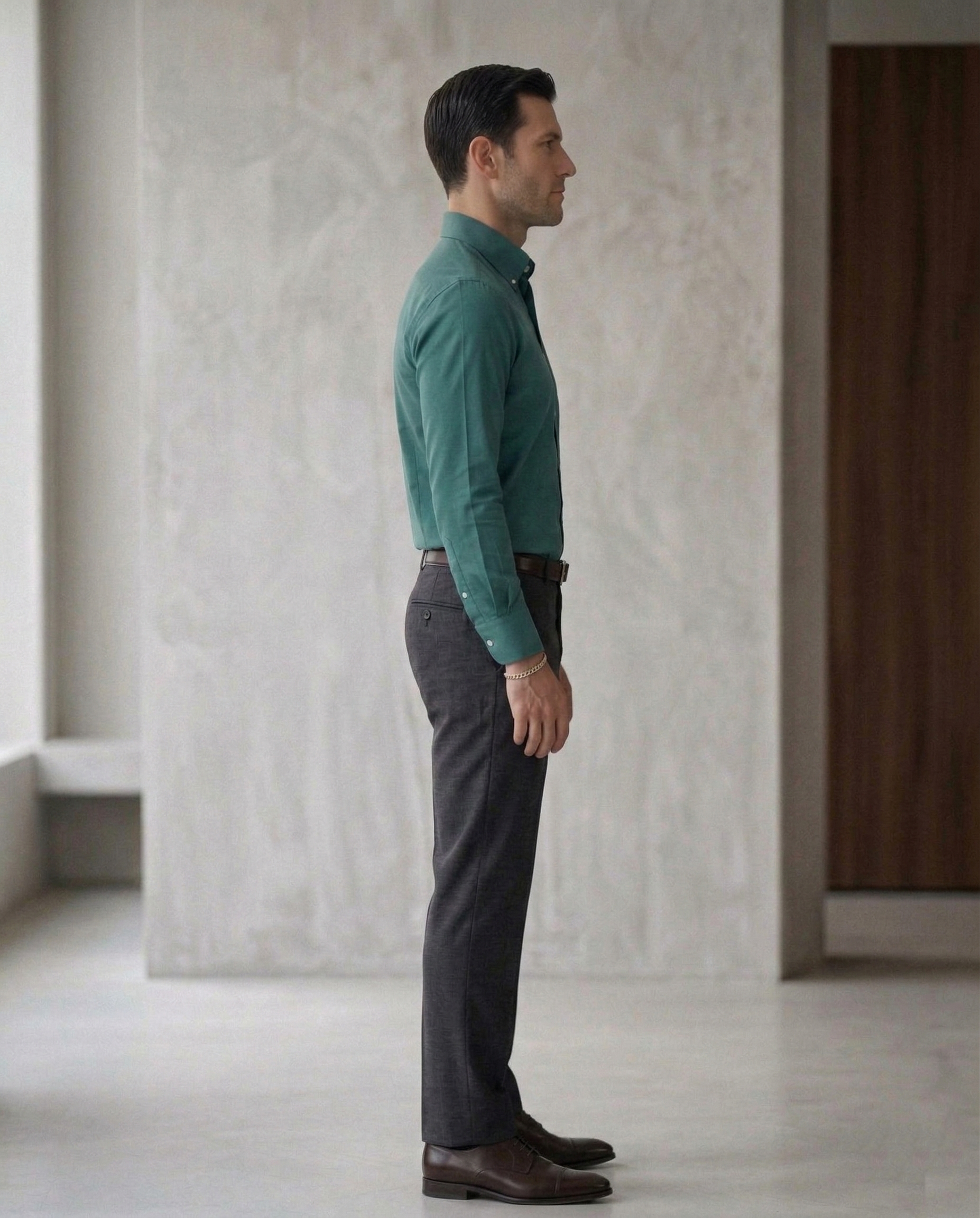 Men’s Teal Formal Shirt | Cotton Blend Business & Party Wear Shirt for Men