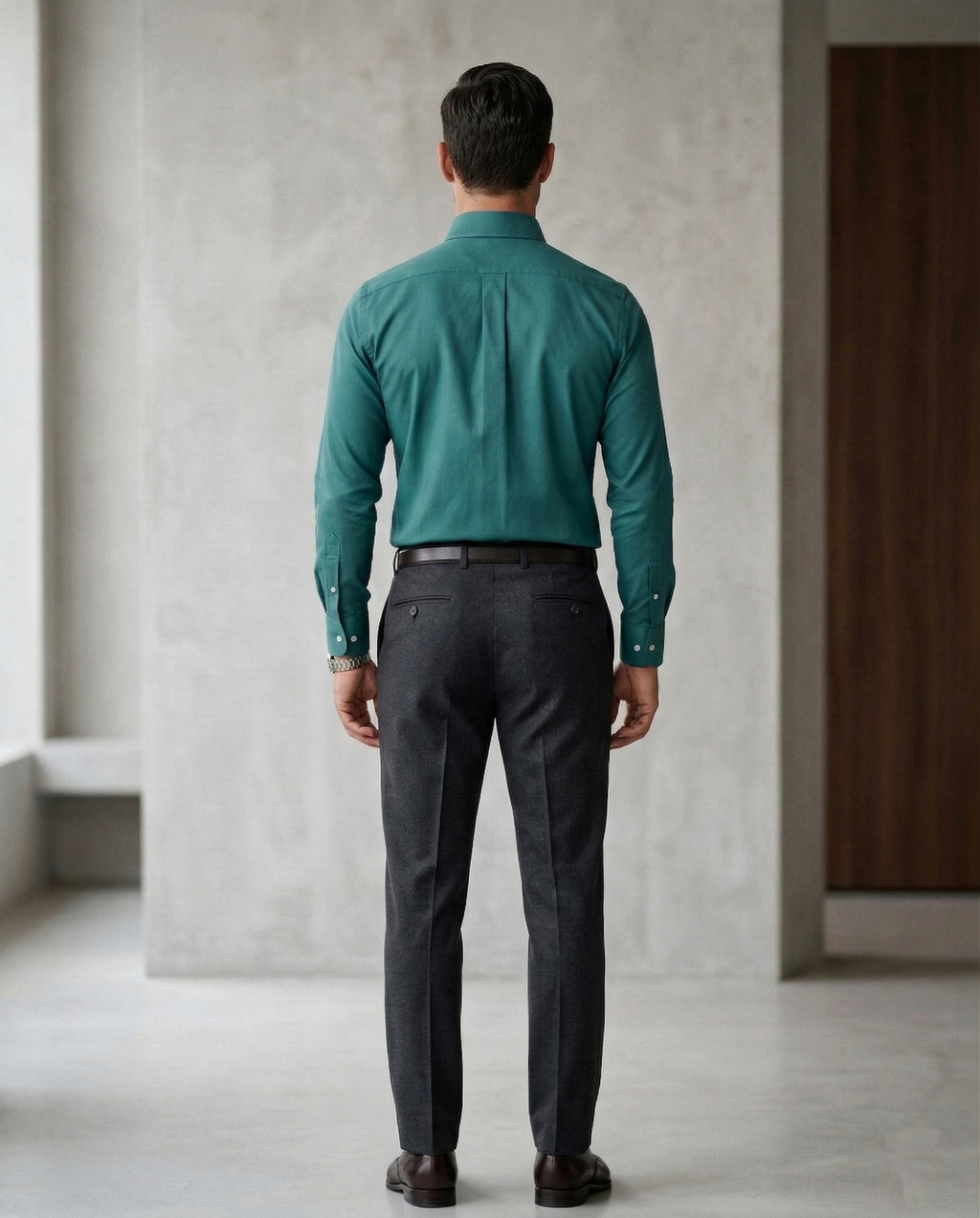 Men’s Teal Formal Shirt | Cotton Blend Business & Party Wear Shirt for Men