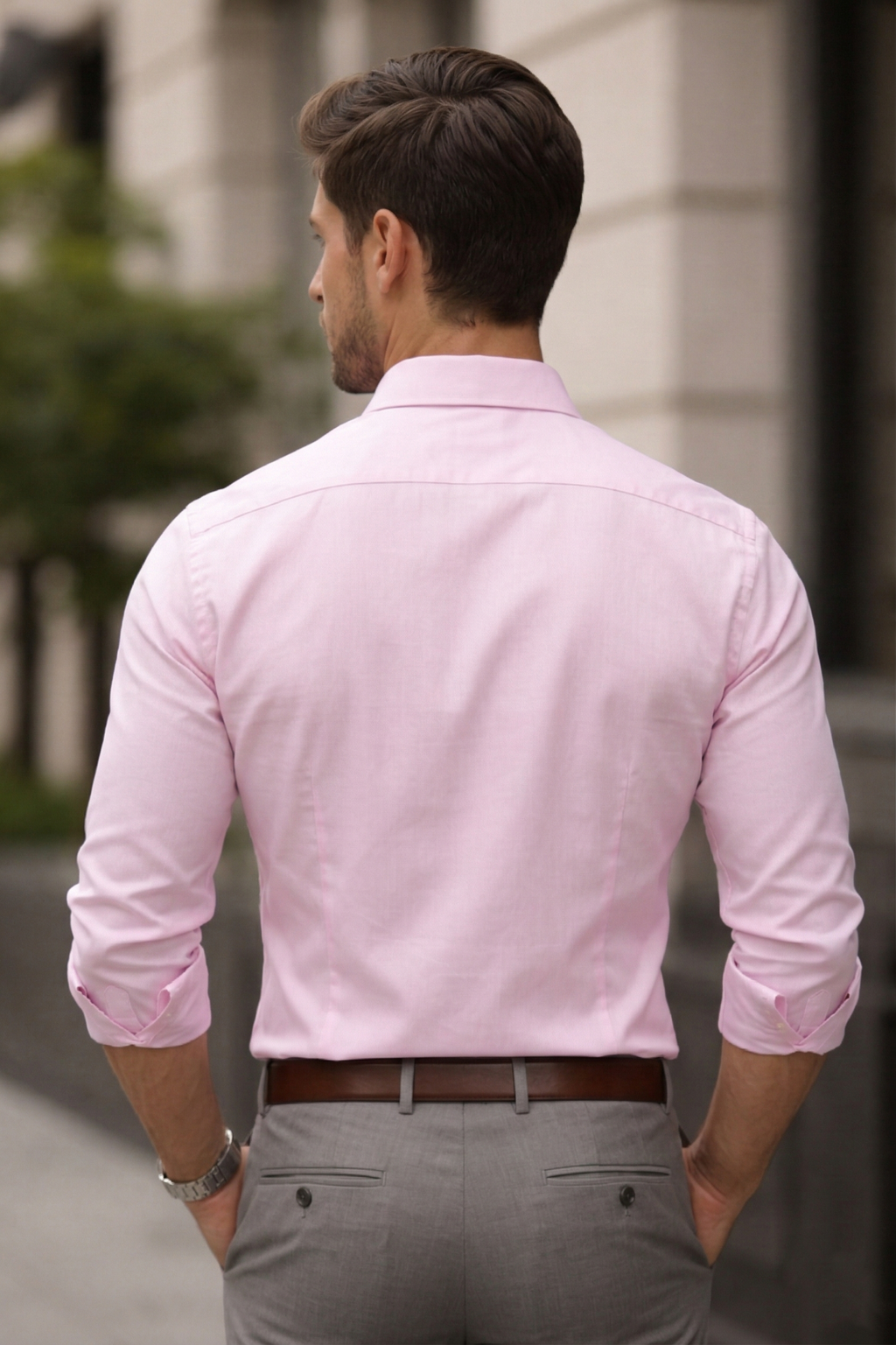 Men’s Pink Formal Shirt | Cotton Blend Business & Party Wear Shirt
