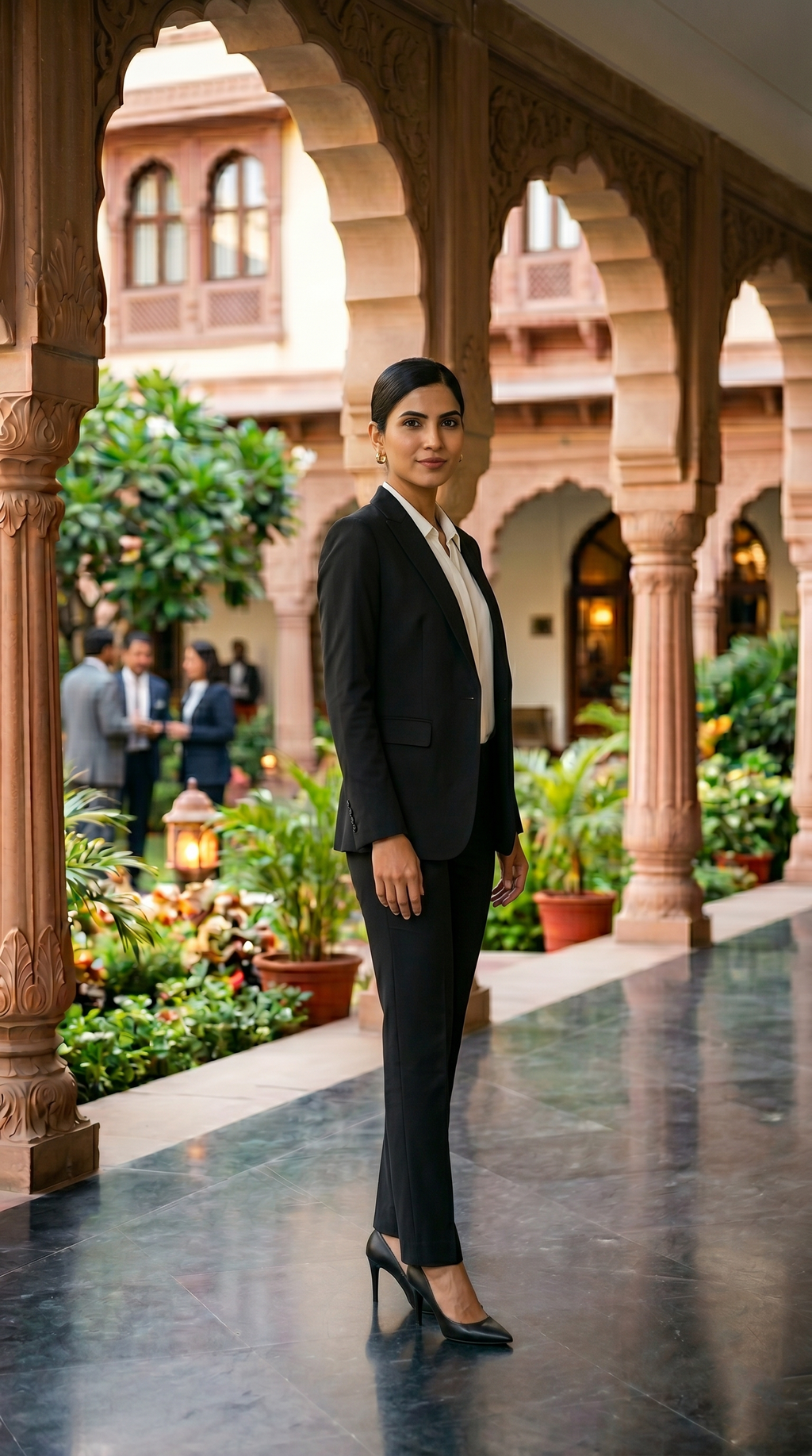 Women's Premium Black Formal Pant Suit Set | Tailored Blazer & Trousers Co-Ord | Professional Office Wear for Business, Meetings & Corporate Events