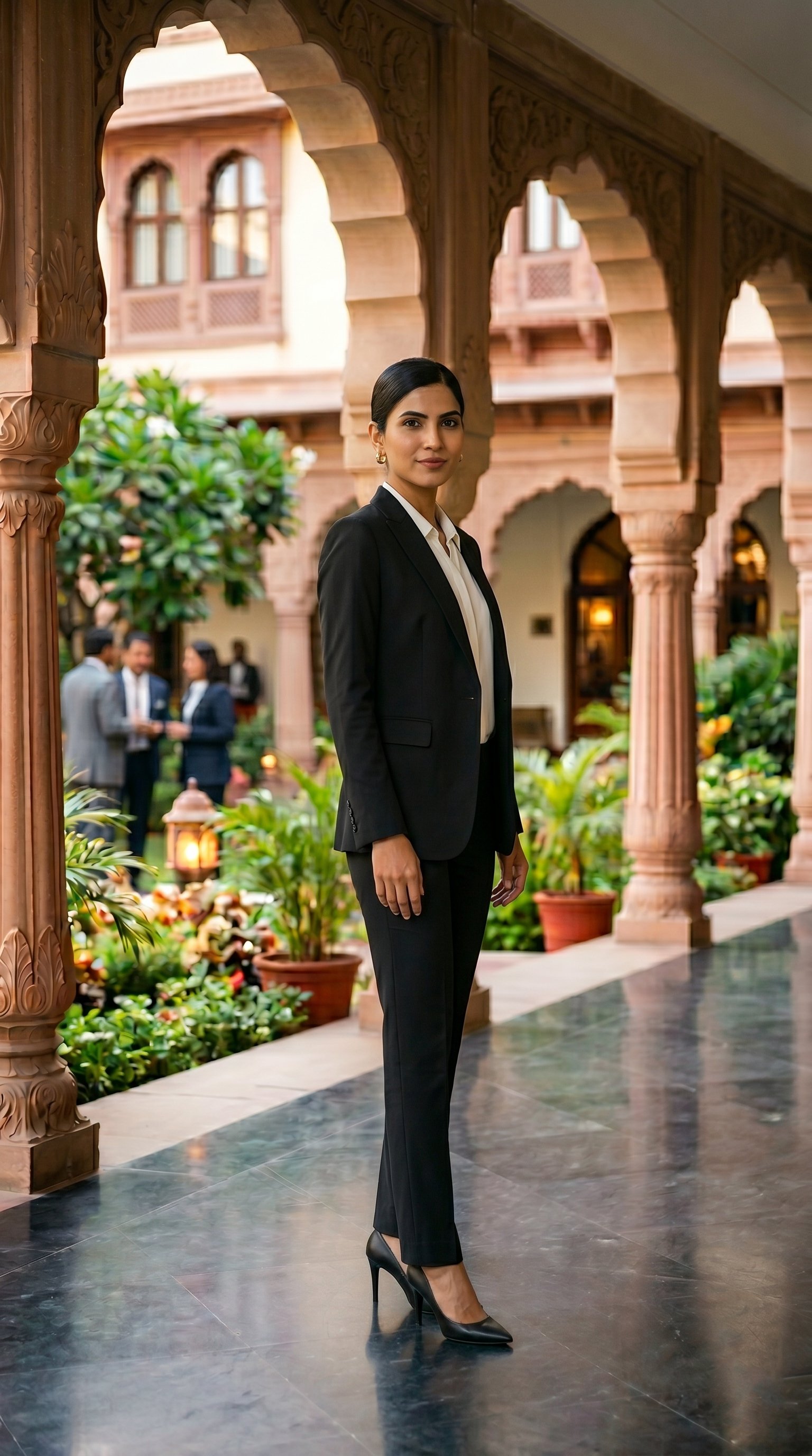 Women's Premium Black Formal Pant Suit Set | Tailored Blazer & Trousers Co-Ord | Professional Office Wear for Business, Meetings & Corporate Events