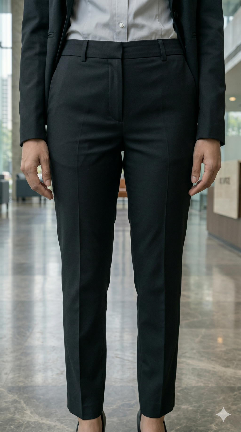 Women's Premium Black Formal Pant Suit Set