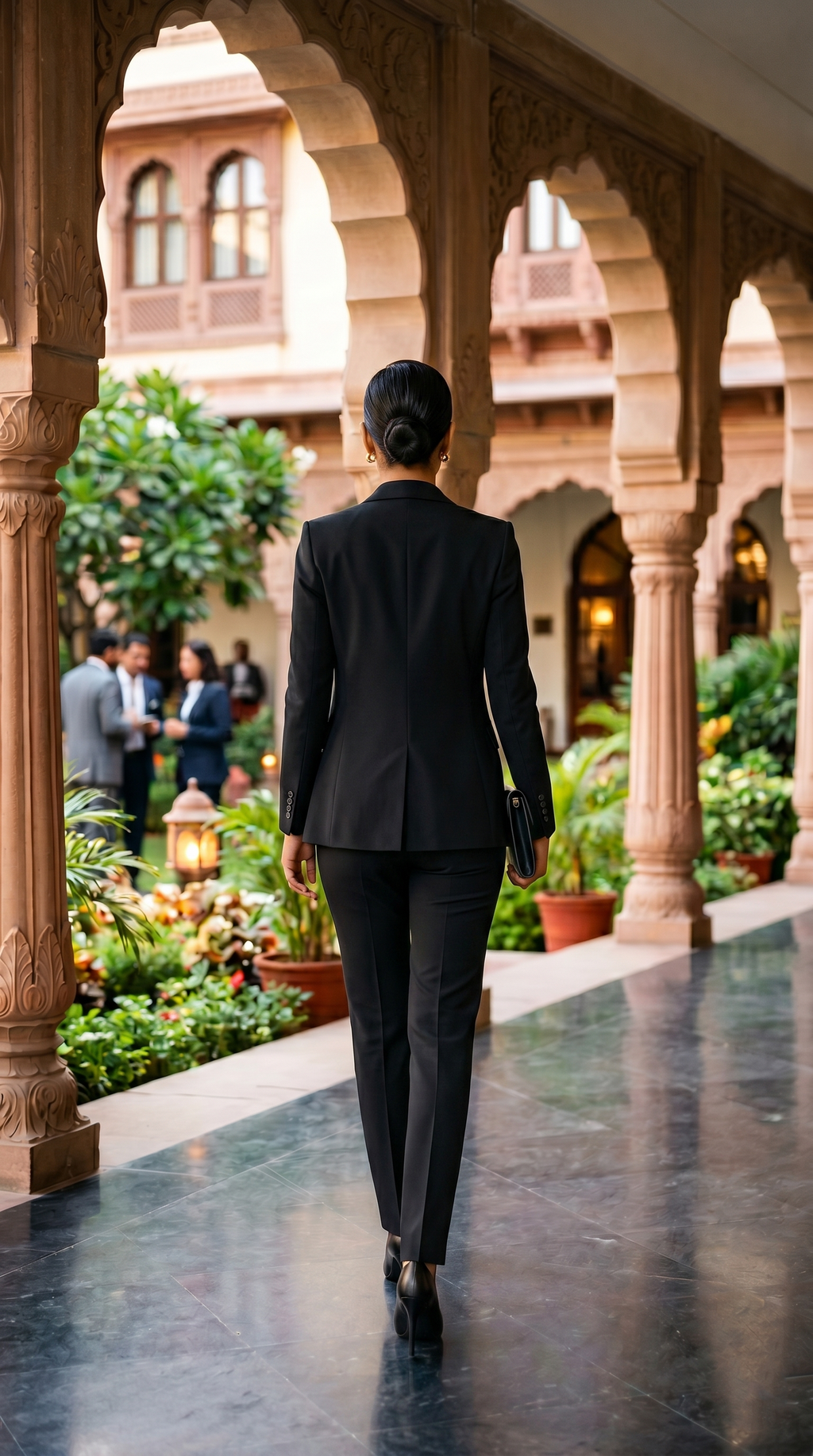 Women's Premium Black Formal Pant Suit Set | Tailored Blazer & Trousers Co-Ord | Professional Office Wear for Business, Meetings & Corporate Events