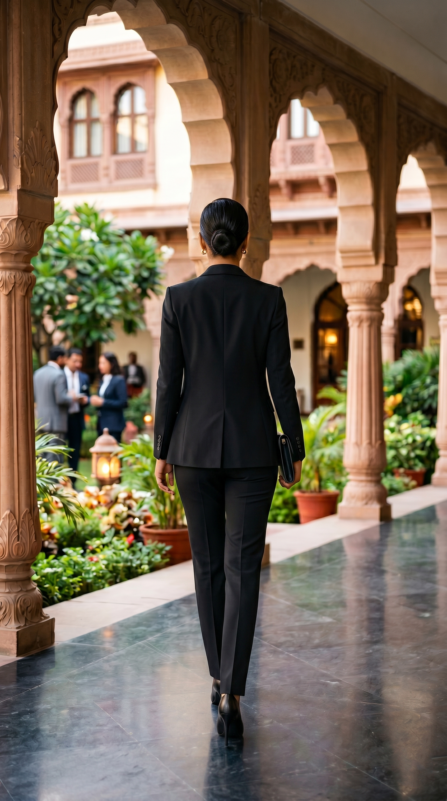 Women's Premium Black Formal Pant Suit Set | Tailored Blazer & Trousers Co-Ord | Professional Office Wear for Business, Meetings & Corporate Events