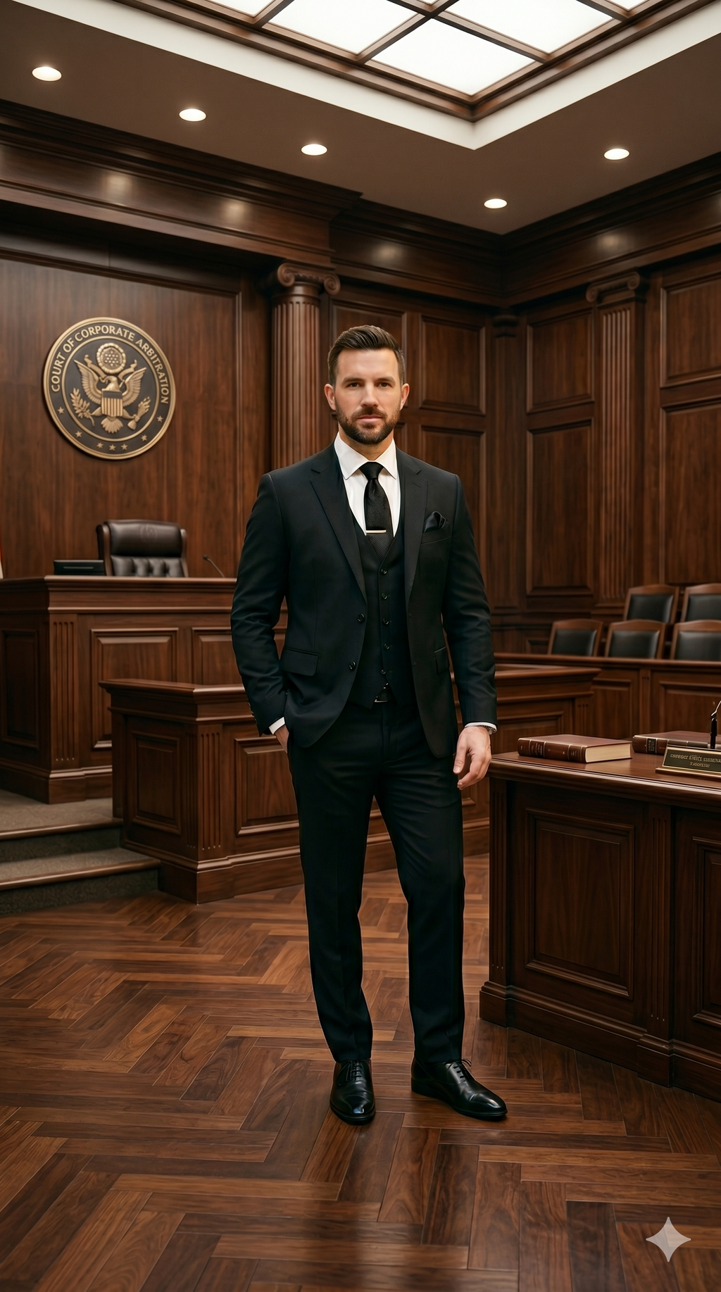 Men's Premium Black 3-Piece Formal Suit Set