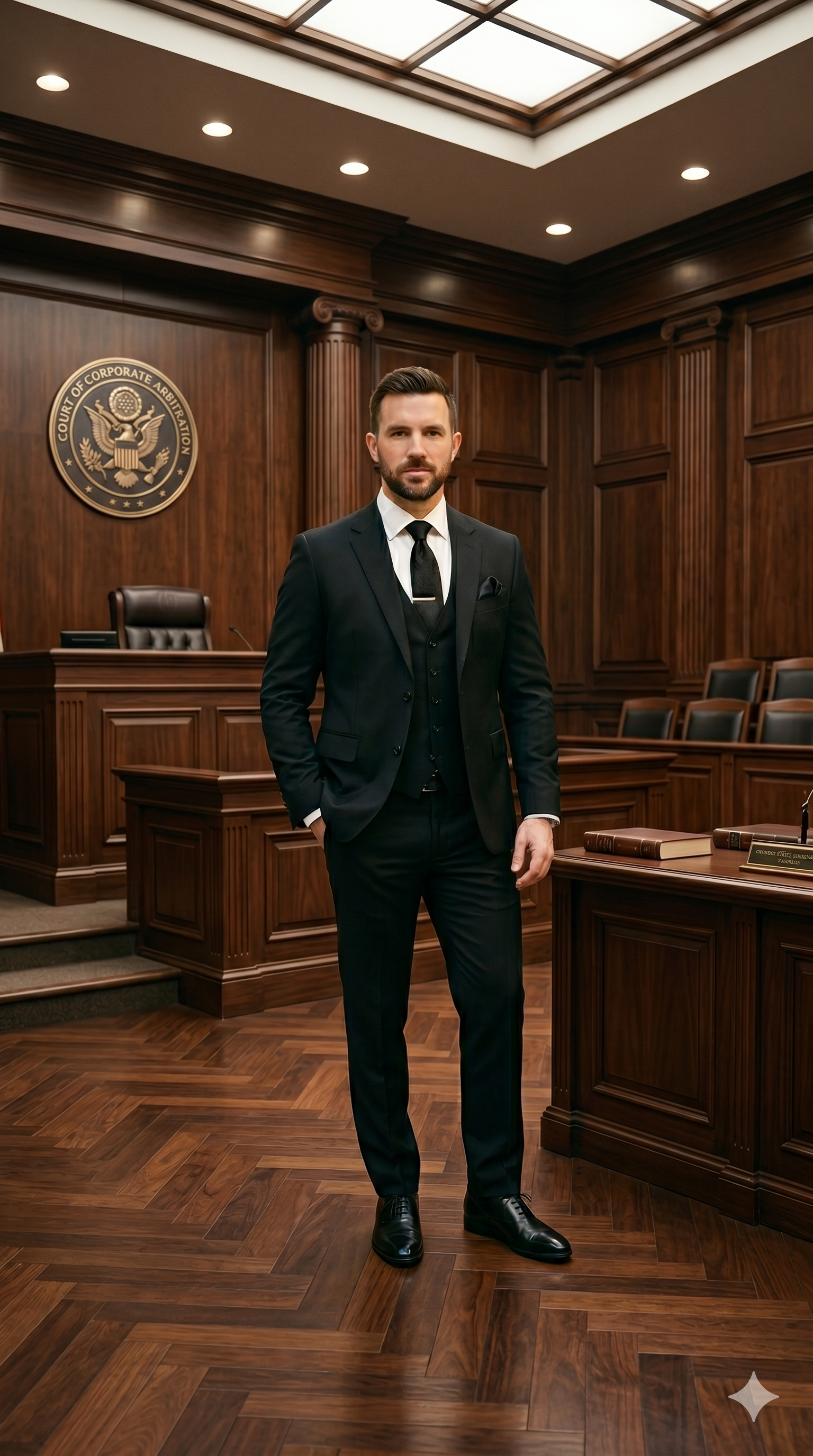 Men's Premium Black 3-Piece Formal Suit Set