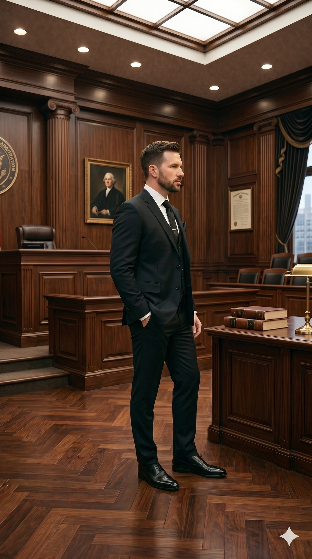 Men's Premium Black 3-Piece Formal Suit Set