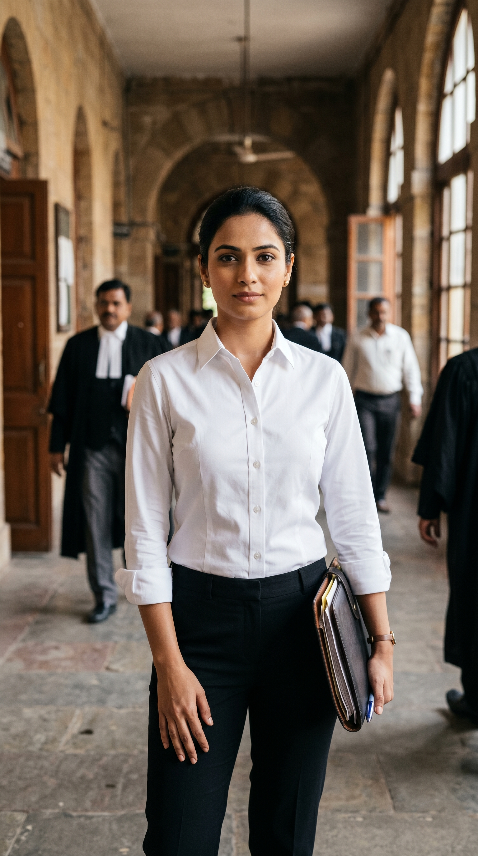 Women's White Formal Office Shirt & Black Trousers Set | Professional Business Casual Workwear | Corporate, Interview & Office Wear Outfit
