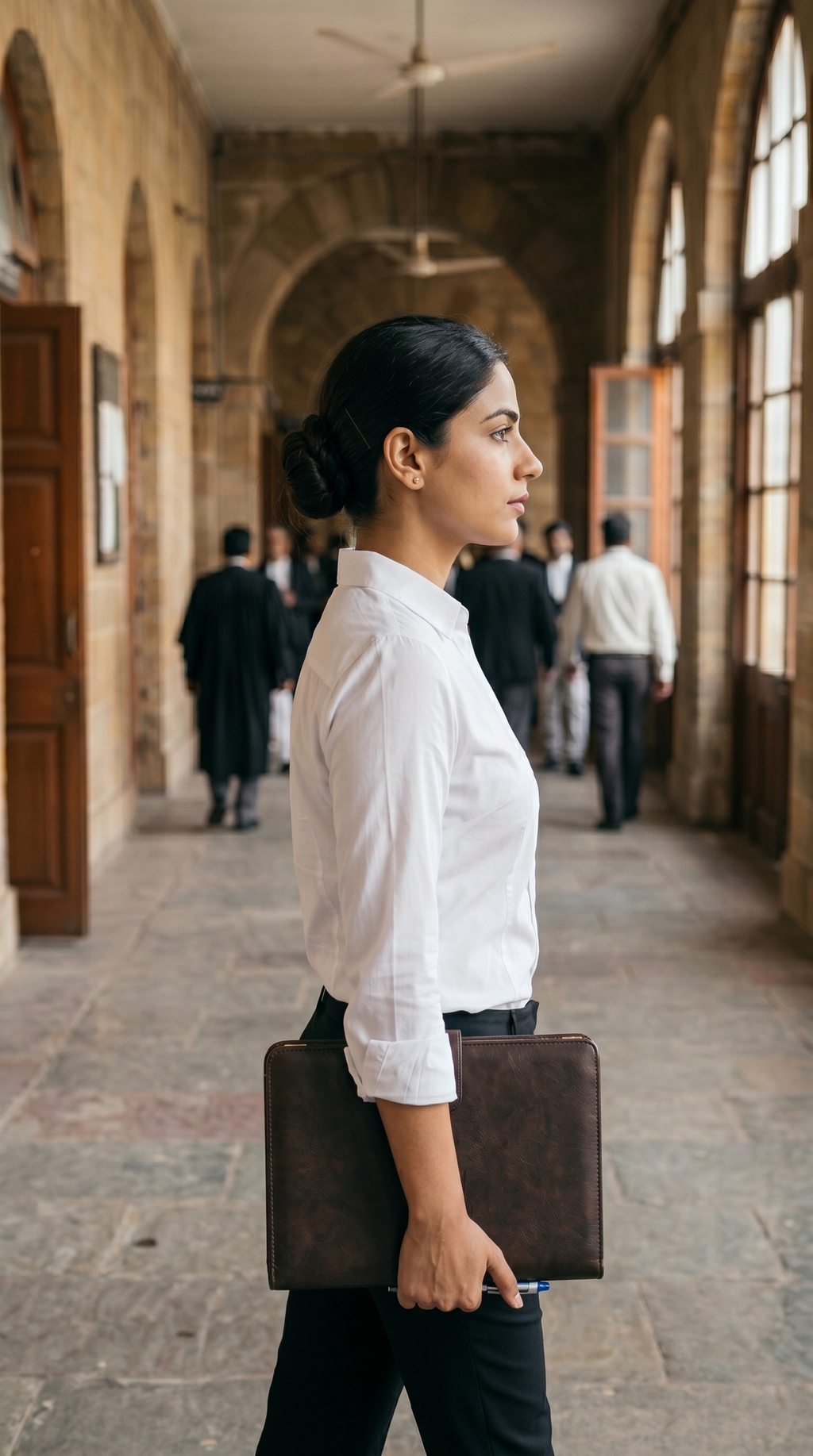 Women's White Formal Office Shirt & Black Trousers Set | Professional Business Casual Workwear | Corporate, Interview & Office Wear Outfit